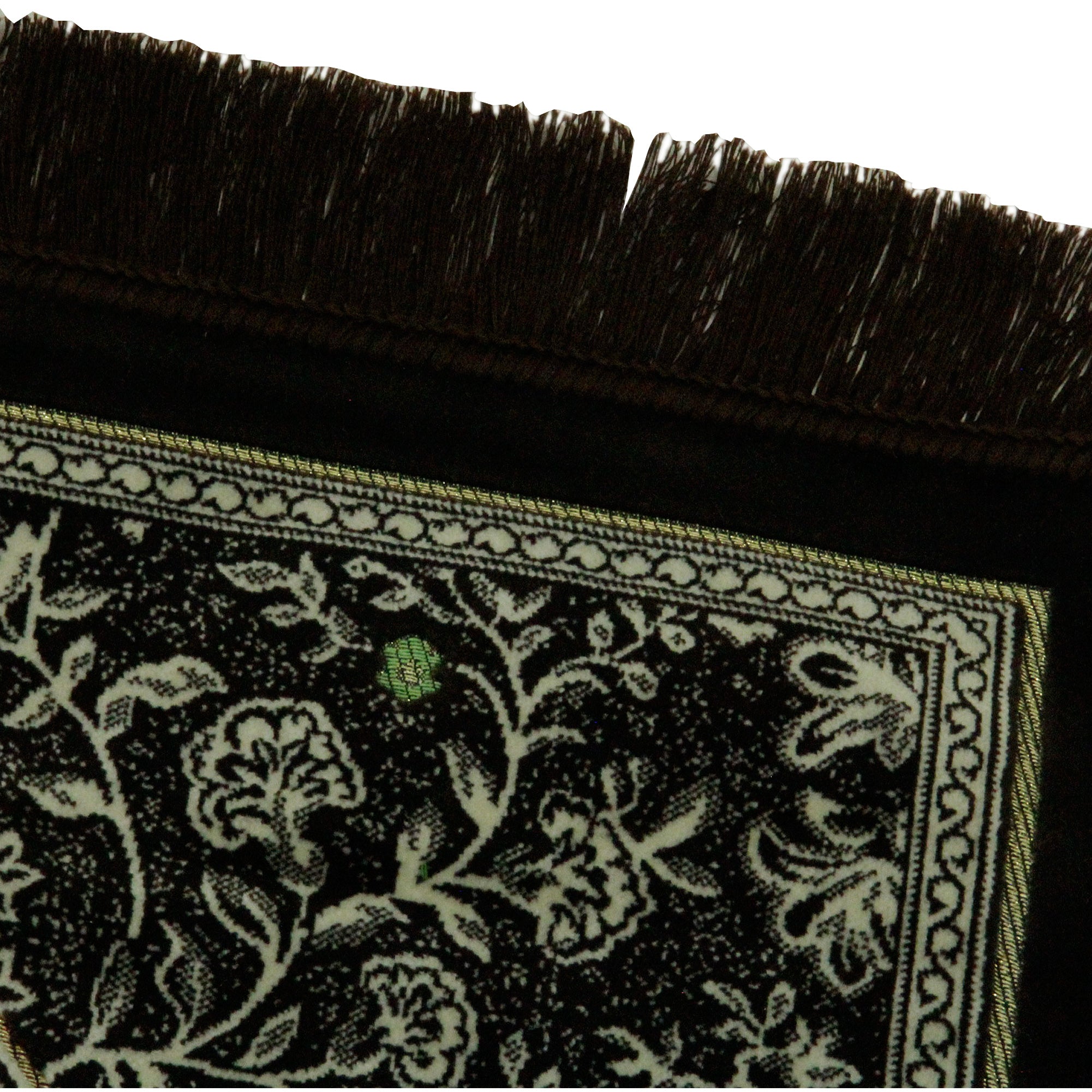 Dark Brown Double Archway Soft Wide Authentic Turkish Plush Prayer Rug Sajada - Hijaz