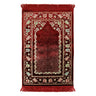 Cherry Red Flower Archway Border Authentic Turkish Prayer Rug Sajada - Hijaz