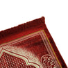Red Jacquard Archway Authenitc Turkish Prayer Rug 2.5' x 3.5' Sajada Mat with Tassles - Hijaz