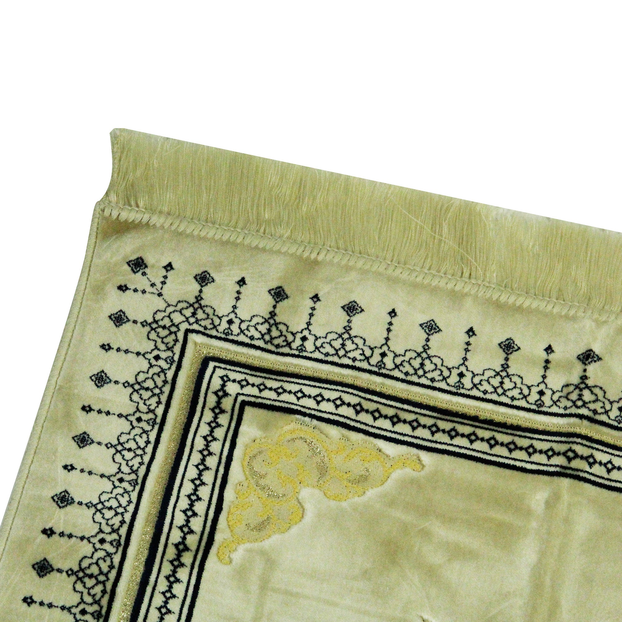 White and Blue Premium Ultra Soft Authenitc Turkish Prayer Rug 2.5' x 3.5' Sajada Mat - Hijaz