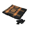 Black and Brown Shemagh Tactical Desert Scarf Keffiyeh with Tassles - Hijaz