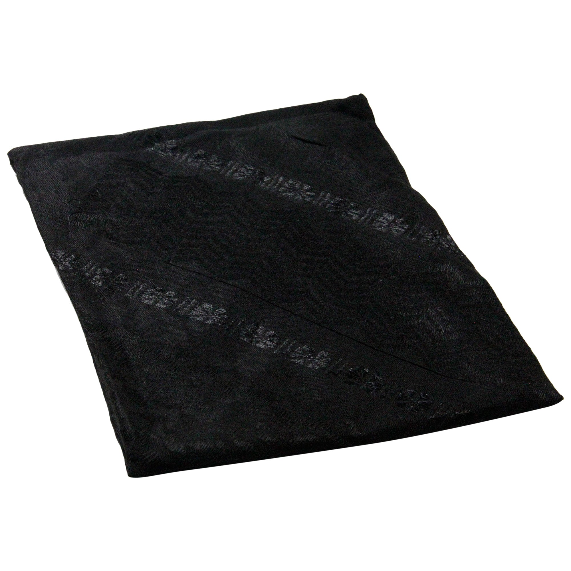 Solid Plain Black Shemagh Tactical Desert Scarf Keffiyeh - Hijaz