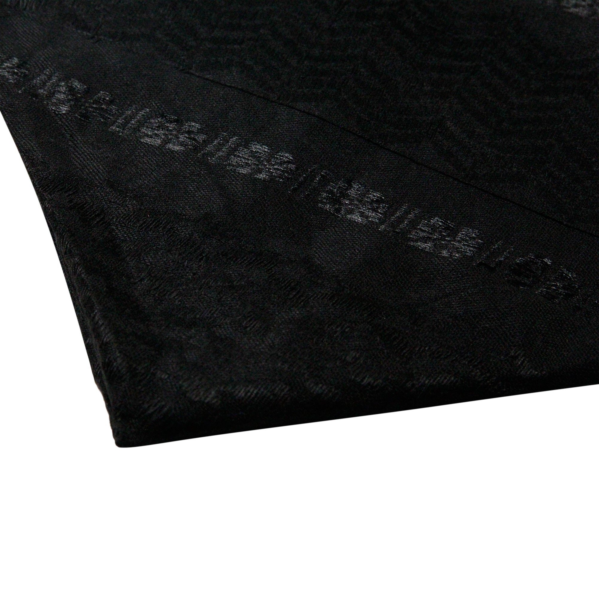 Solid Plain Black Shemagh Tactical Desert Scarf Keffiyeh - Hijaz
