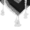 White and Black Small Palm Tree Fashion Shemagh Tactical Desert Scarf Keffiyeh - Hijaz