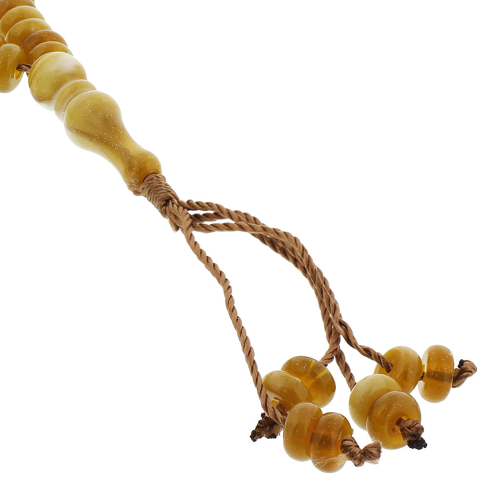 99 Count Orange Rosary Prayer Bead Misbaha - Hijaz