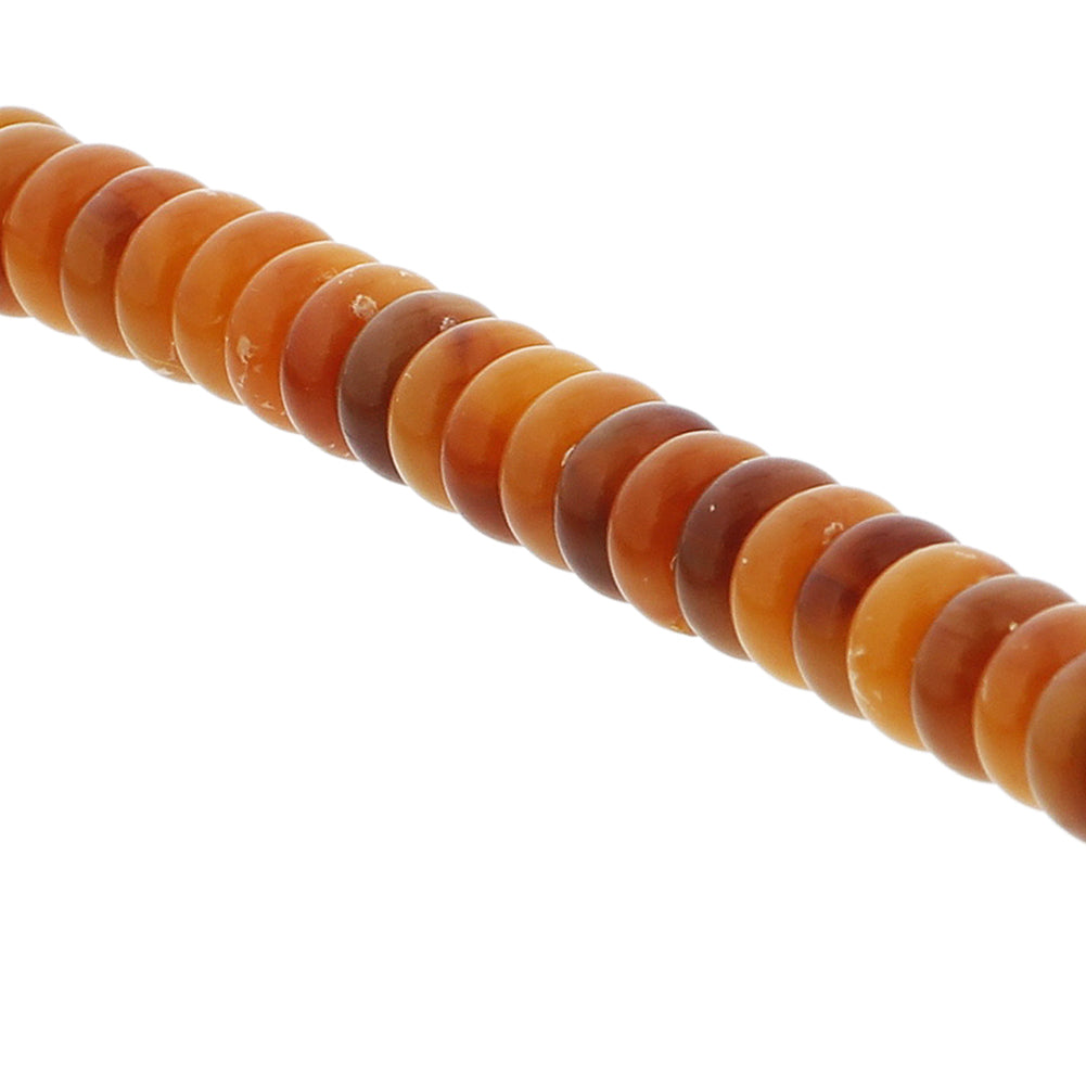 99 Count Orange and Brown Prayer Bead Tasbih - Hijaz