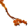 99 Count White and Orange Rosary Prayer Bead Tasbih - Hijaz