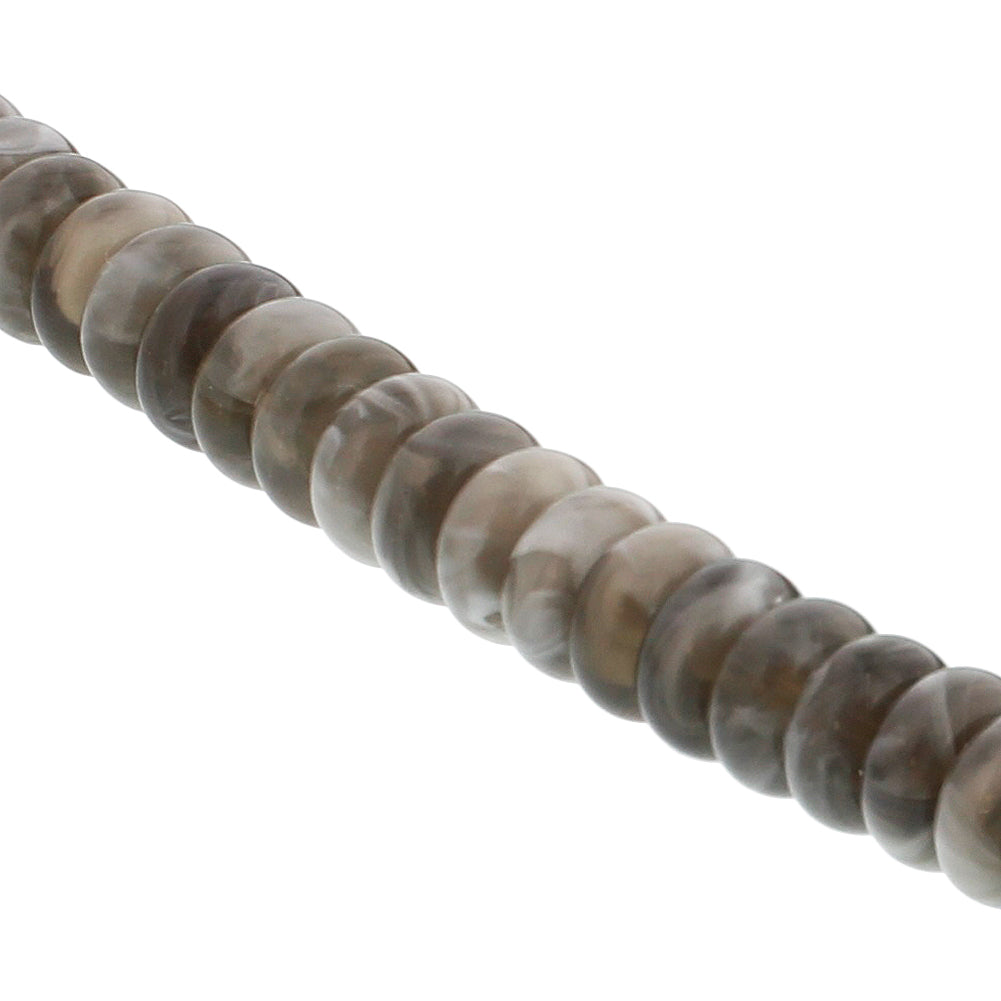 99 Count Warm Gray and White Rosary Prayer Bead Tasbih - Hijaz