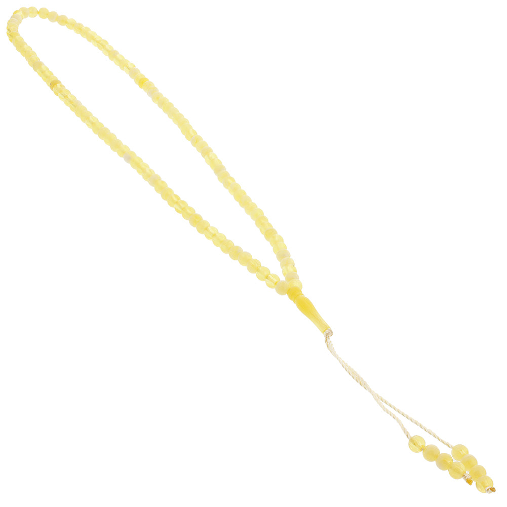 99 Count Yellow Rosary Prayer Bead Tasbih - Hijaz