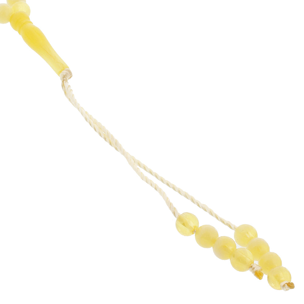 99 Count Yellow Rosary Prayer Bead Tasbih - Hijaz