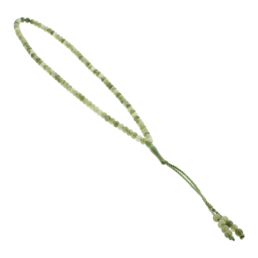 99 Count Green Rosary Prayer Bead Tasbih with Multiple Shades of Green - Hijaz
