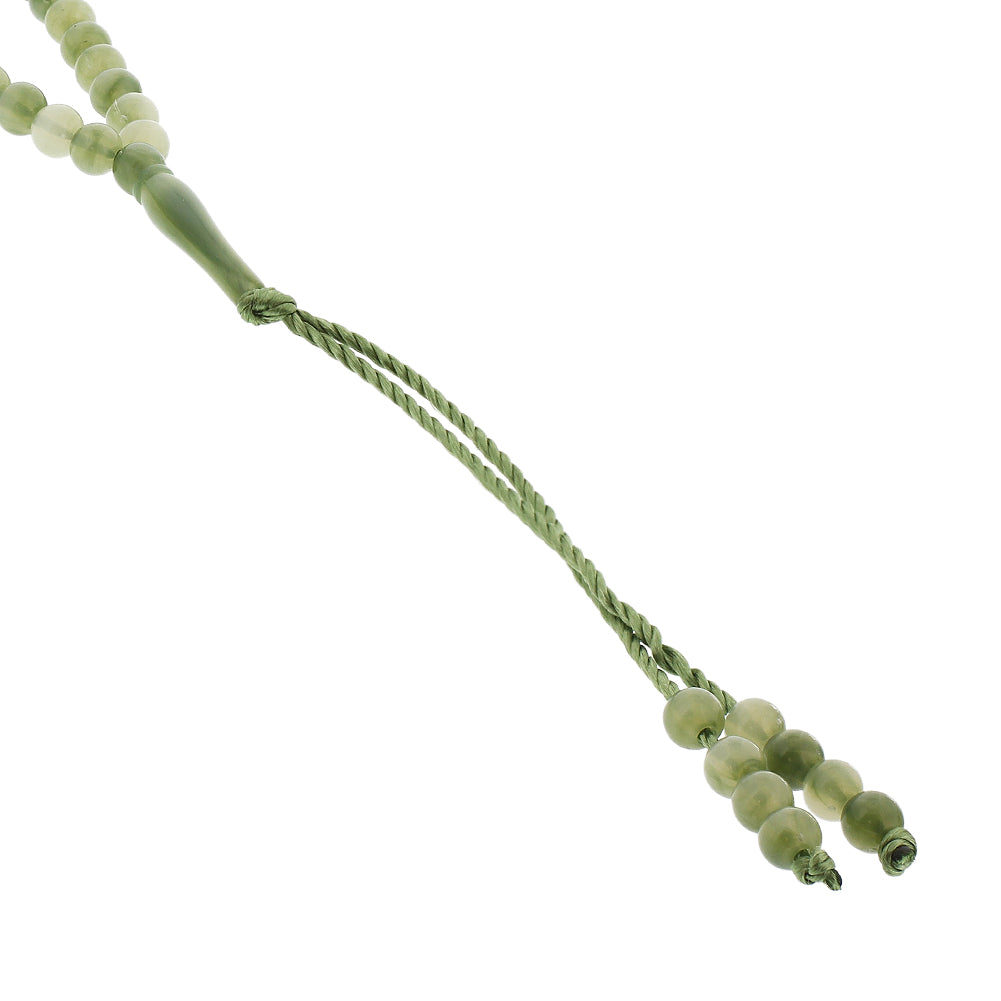 99 Count Green Rosary Prayer Bead Tasbih with Multiple Shades of Green - Hijaz