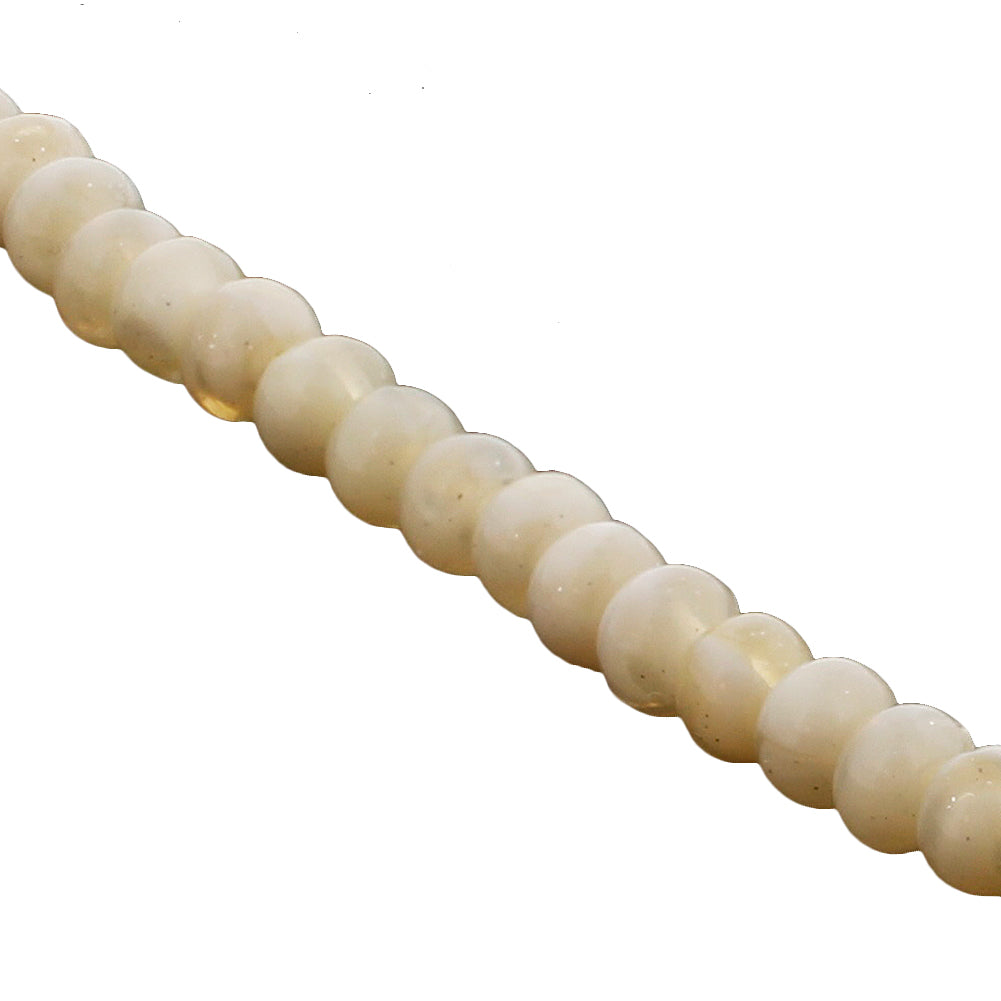 99 Count Egg Shell Colored Rosary Prayer Bead Tasbih with Seperatory Beads - Hijaz