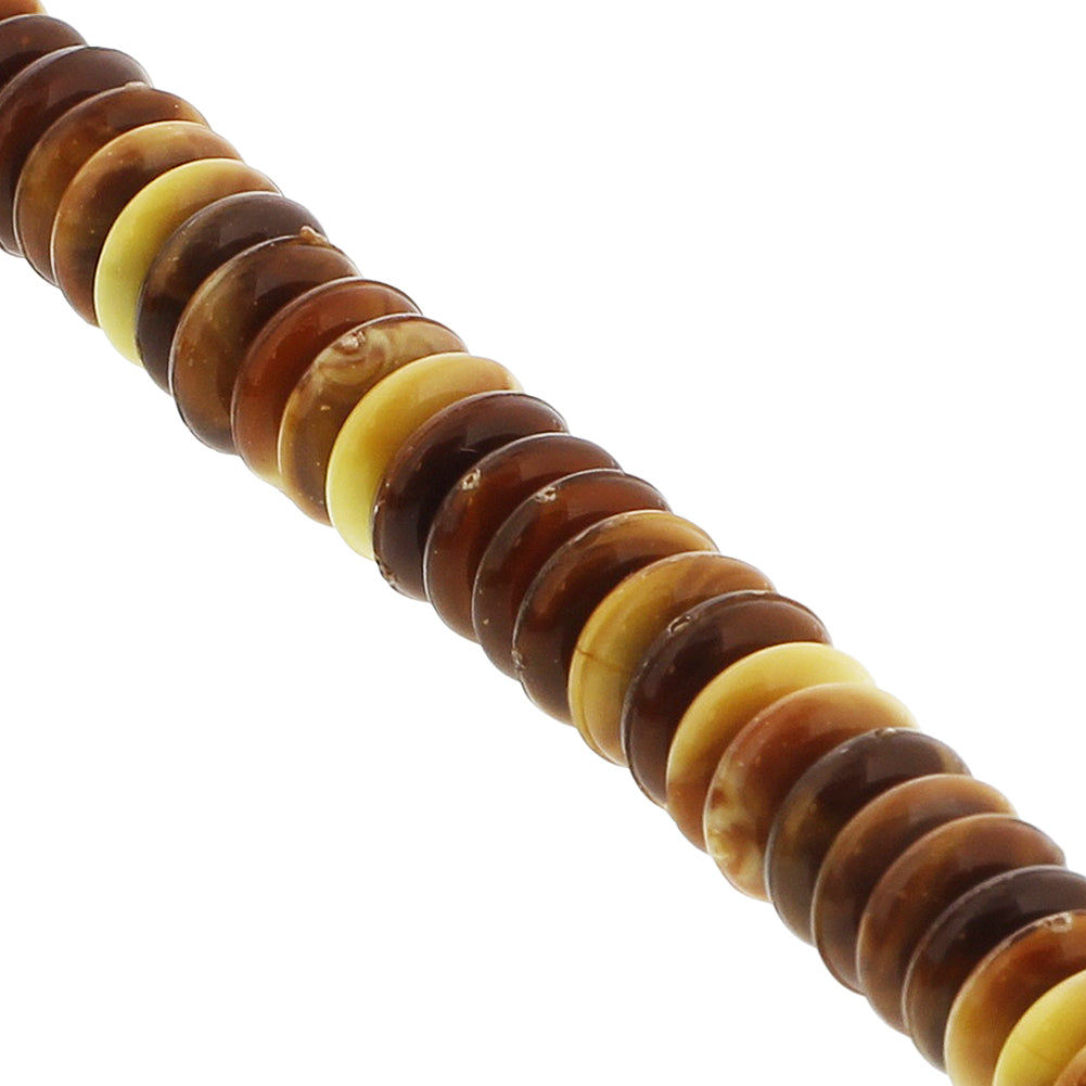 99 Count Brown and yellow Rosary Prayer Bead misbaha - Hijaz