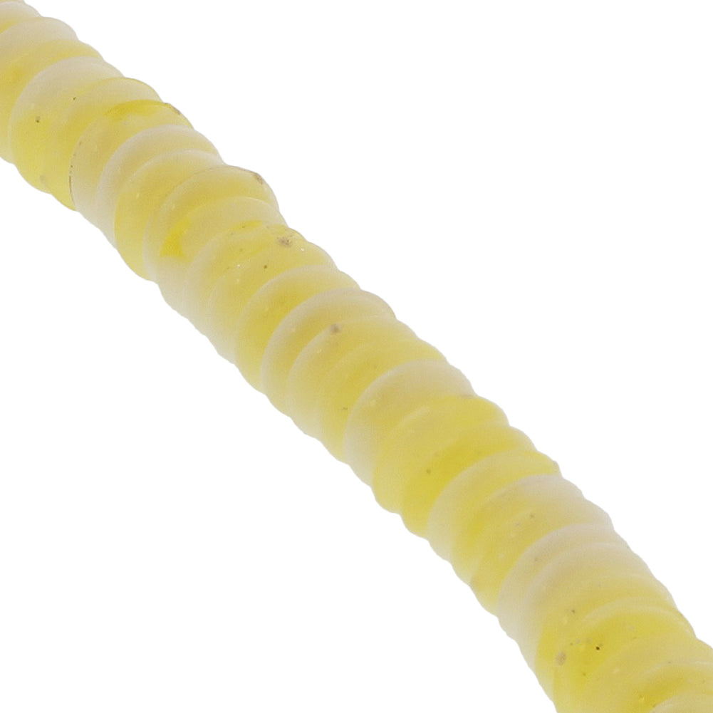 99 Count Flat Yellow and White rosary Prayer Bead Tasbih with Seperatory Beads - Hijaz