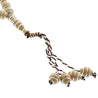 33 Count Tan Rosary Prayer Bead Tasbih with Horizontal Silver Stripe Design - Hijaz