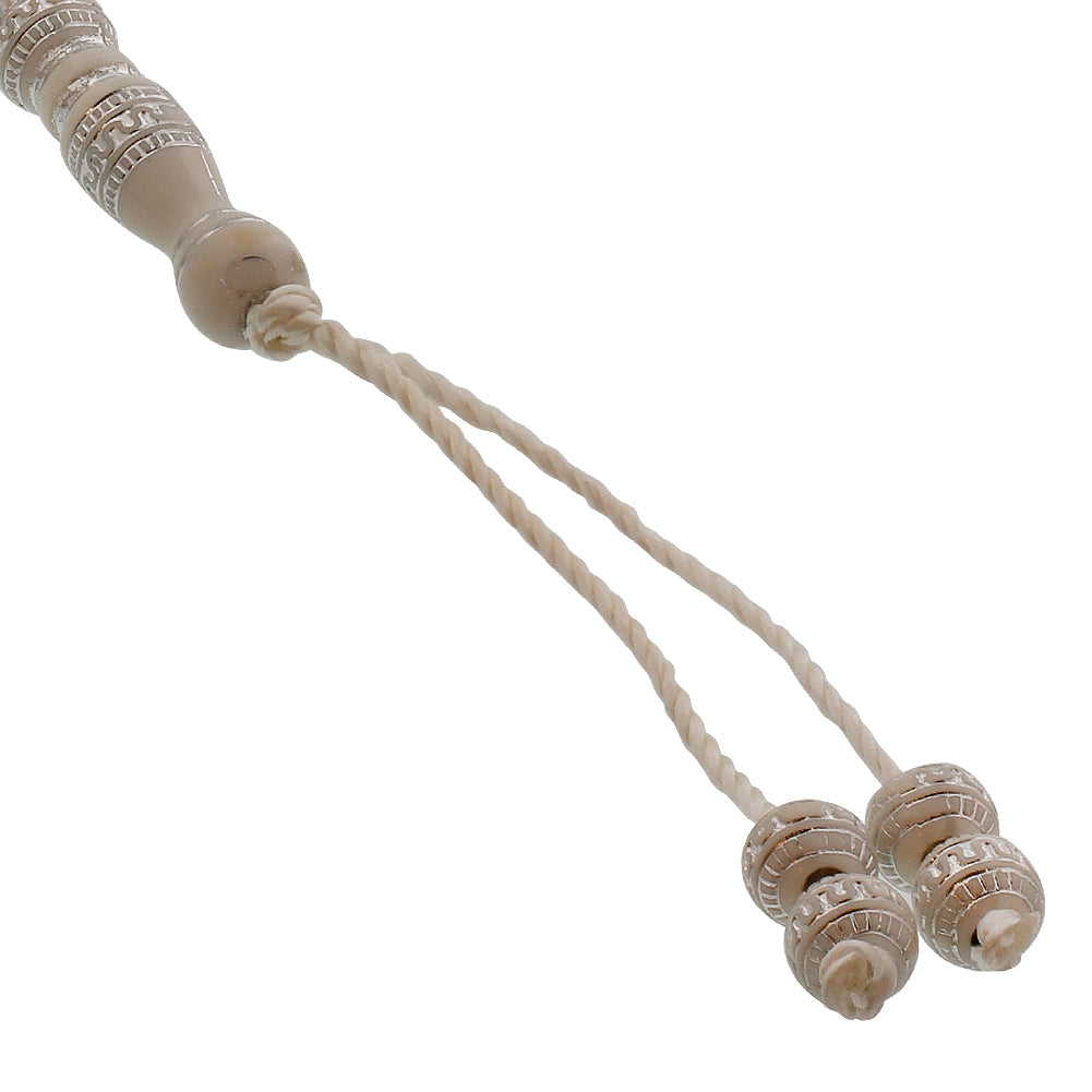 99 Count Warm Gray and Silver Rosary Prayer Bead Tasbih - Hijaz