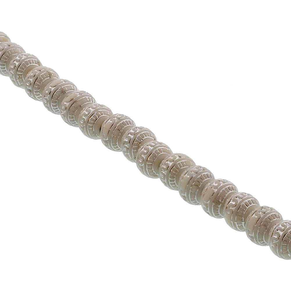 99 Count Warm Gray and Silver Rosary Prayer Bead Tasbih - Hijaz