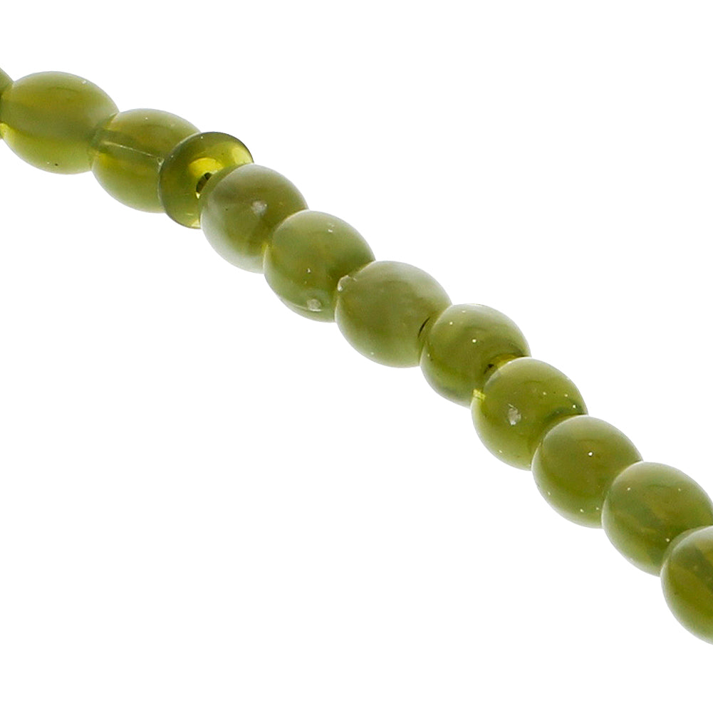 33 Count Polished Green Rosary Prayer Bead Tasbih - Hijaz