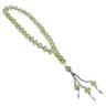 33 Count Transparent Green Glass Crystal Rosary Prayer Bead Tasbih - Hijaz