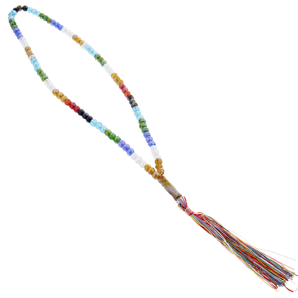 33 Count Polished Multicolor Rosary Prayer Bead Misbaha - Hijaz