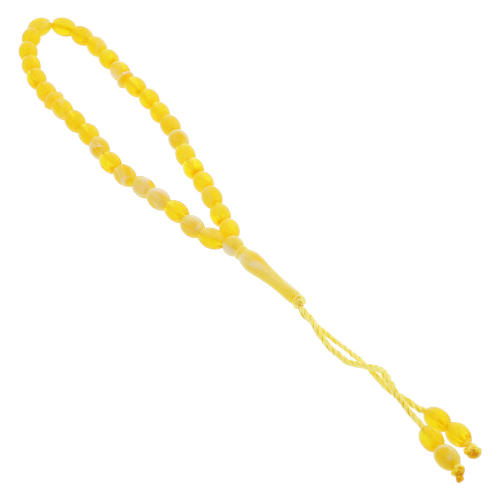 33 Count yellow and White Rosary Prayer Bead Tasbih - Hijaz