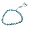 33 Turquoise Marble Glass Bead Tasbih Rosary Prayer Beads Bracelets With Metal - Hijaz