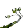 99 Count Large Green Marble Plastic Rosary Prayer Dikr Beads with Sections - Hijaz