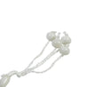 99 Count Large Plain White Plastic Rosary Prayer Dikr Beads with Sections - Hijaz