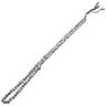 99 Count Large White Crescent Plastic Rosary Prayer Dikr Beads with Sections - Hijaz