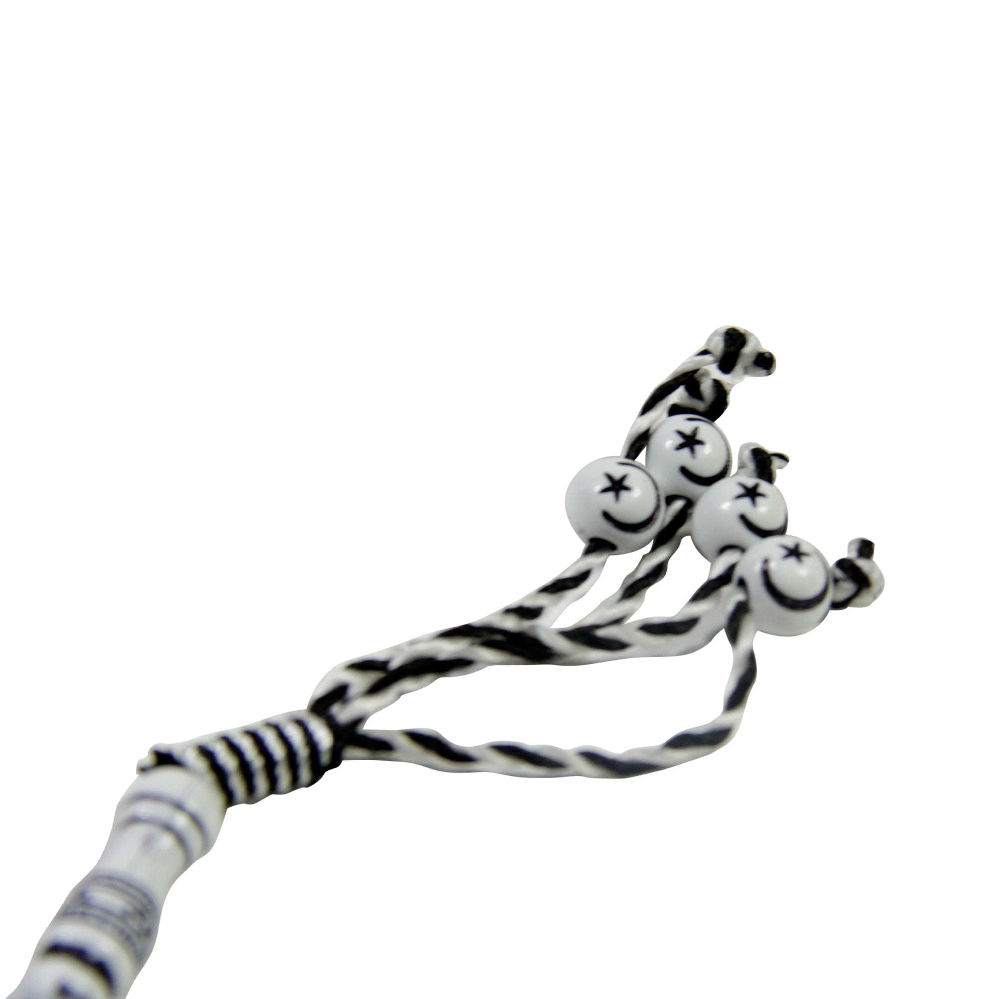 99 Count Large White Crescent Plastic Rosary Prayer Dikr Beads with Sections - Hijaz