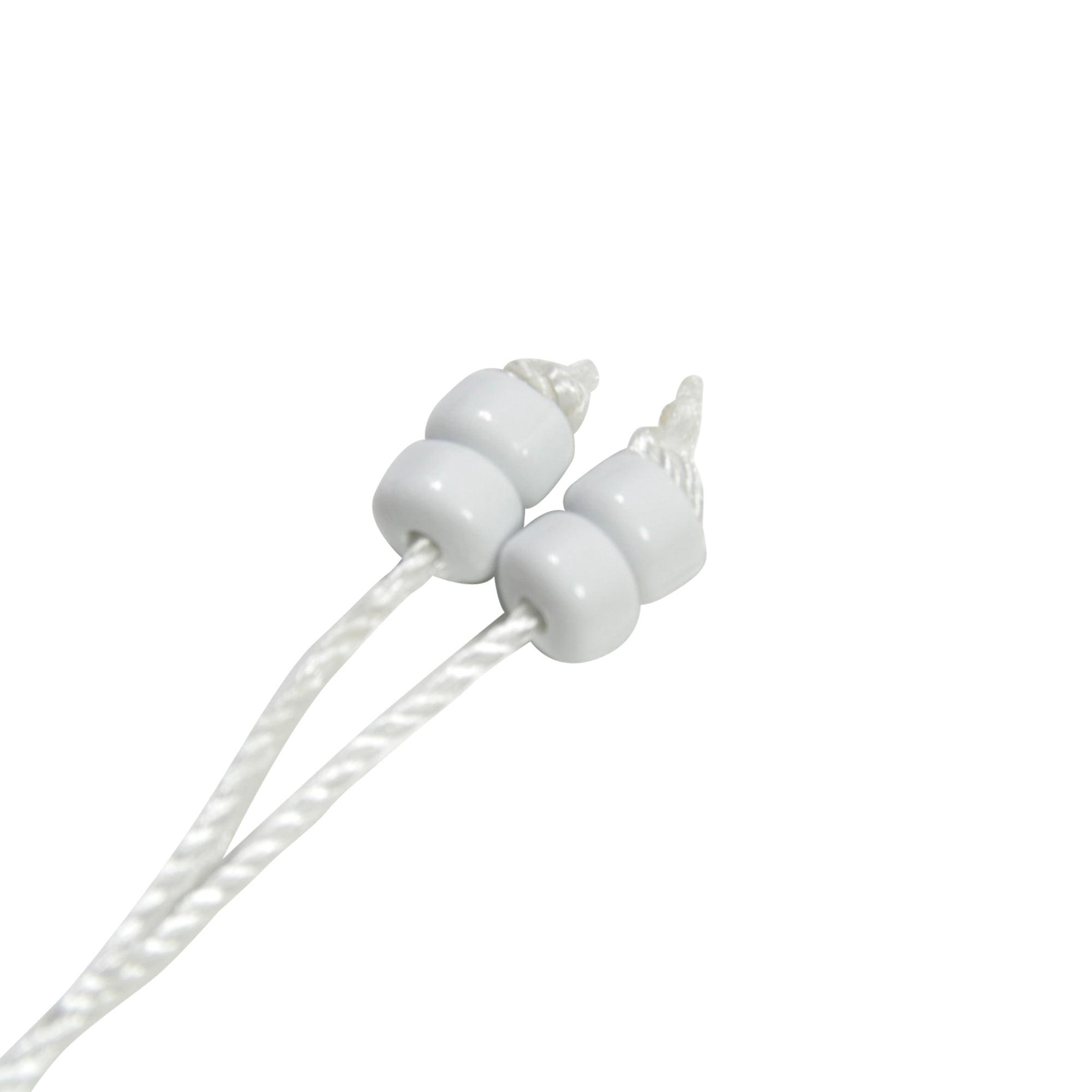99 Count Circle White Plastic Rosary Prayer Dikr Beads with Sections - Hijaz