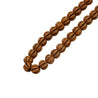 99 Count Large Brown Gourd Shape Plastic Rosary Prayer Dikr Beads with Sections - Hijaz