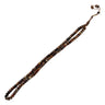 99 Count Circle Brown Marble Plastic Rosary Prayer Dikr Beads with Sections - Hijaz