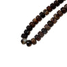 99 Count Circle Brown Marble Plastic Rosary Prayer Dikr Beads with Sections - Hijaz
