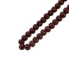 99 Count Dark Brown Gourd Shape Plastic Rosary Prayer Dikr Beads with Sections - Hijaz