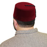 Mens Headgear Tarbouch Fez Hat Burgundy with Black Tassel - Hijaz