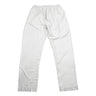 Men's White Vietnamese Cotton Silky Thobe Pant Serwal Elastic Waist Slim Fit - Hijaz