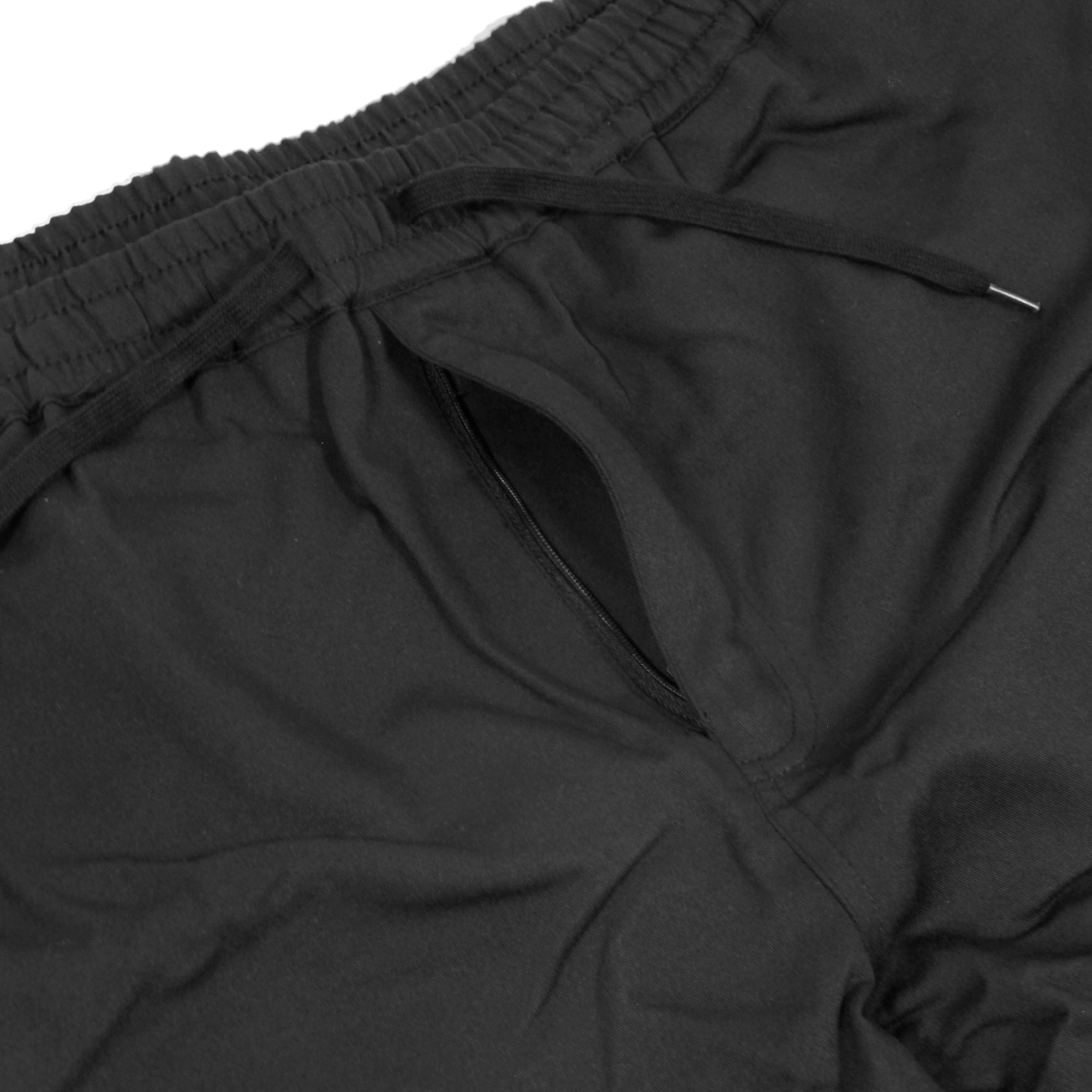 Men's Black Thobe Kurta Pants Serwal Pajama Scrubs Adjustable Drawstring - Hijaz