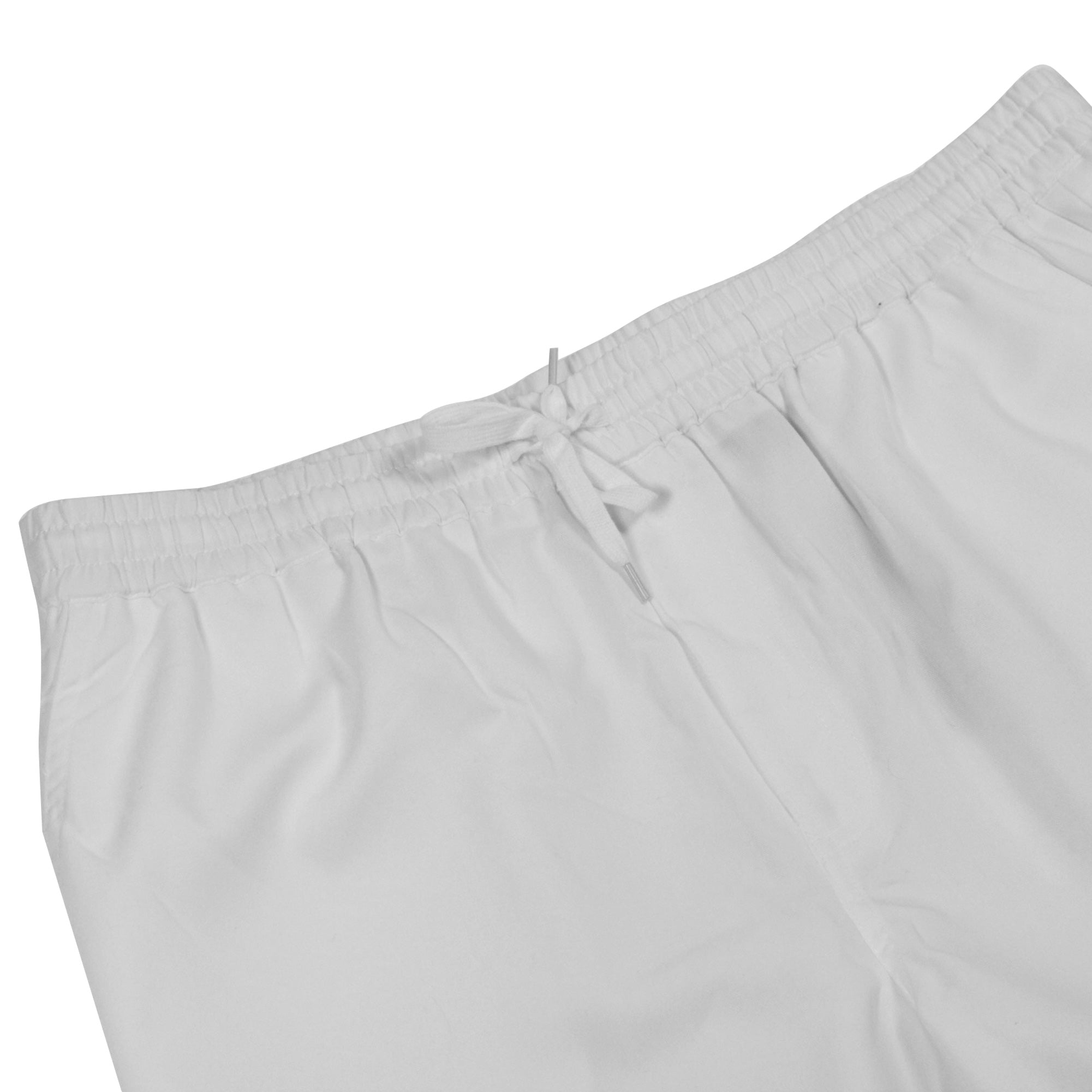 Men's White Thobe Kurta Pants Serwal Pajama Scrubs Adjustable Drawstring - Hijaz