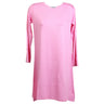 Bubblegum Pink Long Sleeve Women's Short Sleeve Tunic Top T-Shirt - Hijaz