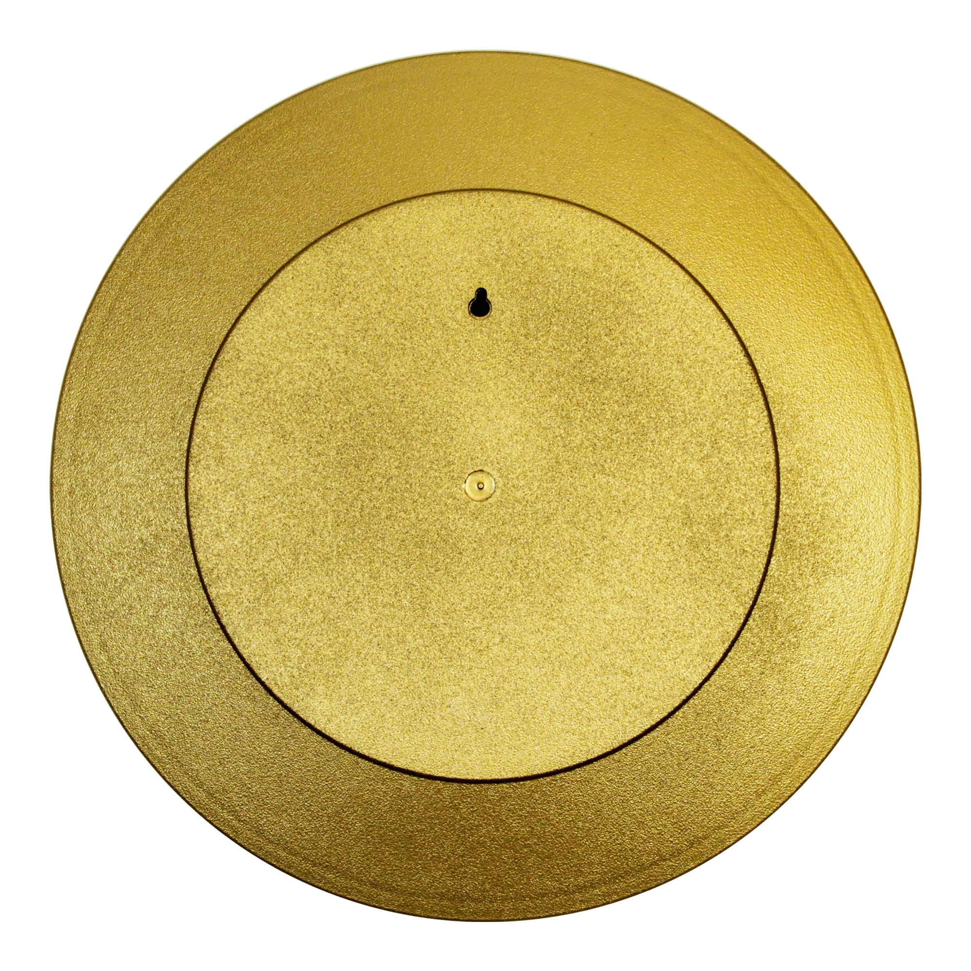 Gold Tone Palm Design Islamic Muhammad in Arabic Calligraphy Circle Wall Hanging Plate - Hijaz